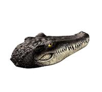 Kznifmk Cabeza de Cocodrilo Flotante,Señuelo de Cabeza de Cocodrilo para Piscina,Cabeza de Cocodrilo para Piscina y Estanque,Patos Disuasorios