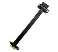 Kznifmk Cable Adaptador PCIE X1 3.0 de Velocidad Cable de ExtensióN de Tarjeta GráFica de 180° Extensor Blindado PCI-Express para GPU 20 cm