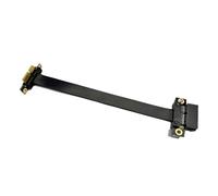 Kznifmk Cable Adaptador PCIE X1 3.0 de Velocidad Cable de ExtensióN de Tarjeta GráFica de 90° Extensor Blindado PCI-Express para GPU 20 cm