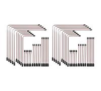 Kznifmk Cable de Extensión Servo Estilo JR de 50 Piezas, Cables Servo, Enchufe JR Macho Una Hembra, Cable Conductor de Extensión Servo RC para Coche RC