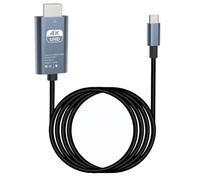 Kznifmk Cable de ProyeccióN Compatible con Tipo C A, Adaptador de Cable 4K 60HZ, Cable de ConversióN HD para Proyector de Computadora PortáTil