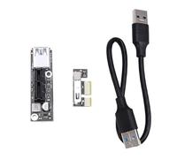 Kznifmk Cable Extensor PCI-e 1X A 1X USB 3.0 Que Funciona con la Placa Base para Ranura PCI-e 3.0 X1 para Minería BTC Miner
