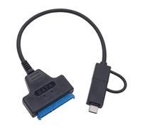 Kznifmk Cable USB 3.0 A Cable Adaptador de Disco Duro USB C para Cable Adaptador de Disco Duro de 2,5 Pulgadas Convertidor de Conector de Computadora