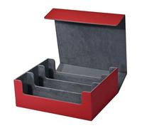 Kznifmk Caja de Almacenamiento de Tarjetas para Cartas Coleccionables, Estuche para Mazos de Cartas con Capacidad para MáS de 1800 Tarjetas de una Sola, Rojo