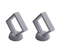 Kznifmk Caja de Exhibición de Monedas - Juego de 60 Soportes de Exhibición de Flotante 3D con Soportes para Monedas de Desafío, Medallones, Joyas, 2.75 x 2.75 x 0.75 Pulgadas