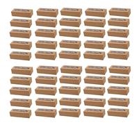 Kznifmk Cajas de Macarrones de 50 Piezas con Ventana de ExhibicióN Transparente Kit de Caja de Embalaje o Contenedor de Macarrones para Pastel de Postres de Chocolate B