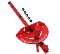 Kznifmk Calibrador de Ingletes Manejar de AleacióN de Aluminio de Mesa de Banco Enrutador Calibre de Ingletes Regla de Ensamblaje de Herramientas para Trabajar la Madera-Rojo