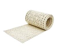 Kznifmk Camino de Mesa Macramé para Boda Estilo Boho Beige Crema Camino de Mesa Vintage Crochet RúStico 15X300Cm