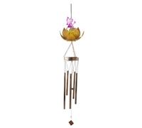 Kznifmk Campanas de Viento Solares de Hadas para Exterior, Regalo de Jardinería Colgante para Todas Las Mamás, Mujeres, Abuela, Hija, Esposa, Regalo de Cumpleaños Dorado