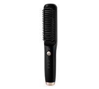 Kznifmk Cepillo Alisador de Cabello Inalámbrico Cepillo Alisador de Cabello Eléctrico Plancha de Barba para Peine Calentado Recargable Negro