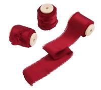 Kznifmk Cinta de de 4 cm X 4,5 M, Cinta, Cinta de Regalo, Cinta de Tela para Boda, Cinta de Seda, Cinta Hecha A Mano para Invitaciones de Boda, de Novia, Embalaje de Regalo