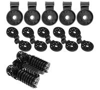 Kznifmk Clip de Tela para Sombra, Clip Fijo de Red para Sombrilla para Jardín Al Aire Libre, Hebilla de Red con Gancho Agrícola Antipájaros (200 Piezas) Negro