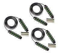 Kznifmk Comba para Saltar con Peso, Adecuada para Ejercicios Aeróbicos, Entrenamiento de Velocidad, Entrenamiento de Resistencia con Saltos Extremos, Negro y Verde