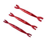 Kznifmk Control Remoto Modelo de Coche Llave Pequeña Multifuncional Llave Universal de Doble Punta para Coches de Control Remoto Rojo