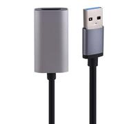 Kznifmk Convertidor Compatible con USB 3.0 A 1080P Cable Adaptador de Tarjeta Gráfica Externa Hembra Compatible con USB A A