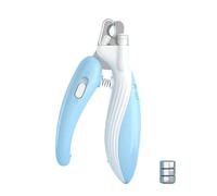 Kznifmk Cortaúñas para Mascotas con Luz LED, Tijeras para el Cuidado de Las Garras de Mascotas, Cortador de Uñas para Perros y Gatos, Utensilios para Mascotas de Color Azul