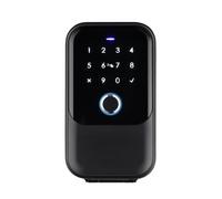 Kznifmk Cubierta Impermeable Caja Fuerte Código Tuya Huella Digital Bluetooth Wifi Caja de Llave Inteligente Aplicación Remota Montaje en Pared Caja de Cerradura de Puerta Combinada