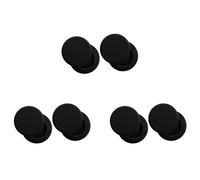 Kznifmk Cubiertas de Taburete de Barra Redonda 12 Paquetes - Antideslizante Elástica para Cojines de Taburete Elástico Súper Suave Y Lavable para Silla de 12 Una 14 Pulgadas - Negro