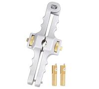 Kznifmk Cuchilla Peladora de Cables, Pelacables de AleacióN de Aluminio, Herramienta para Carcasa de Cables con Apertura Vertical y Horizontal de 10-25 Mm