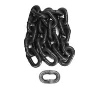 Kznifmk Cuerda de Tracción para Perros, Simulación de Cadena Gruesa, Cadena Grande de Hierro, Broma Divertida, Suministros para Caminar para Perros, Cuerda Negra