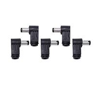 Kznifmk DC en LíNea Enchufe Enchufe Jack Conector Macho Enchufe de áNgulo Recto 2.1Mm 5Pcs