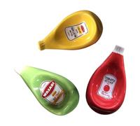 Kznifmk de Salsa de Cerámica con Formas Únicas, de Salsa de Tomate para Ensalada, de Mostaza, Vajilla Decorativa de Mesa de Moda B