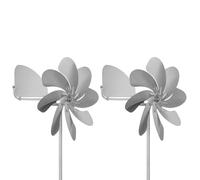 Kznifmk de Viento de Metal para Exteriores con Rotación de 360 Grados, Resistente, para Jardín, con Enchufe para