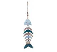 Kznifmk DecoracióN de Peces de Madera, Colgante, DecoracióN de Pared de Tallada una Mano para Tema NáUtico, Tema de Playa, Adorno Colgante para Casa del Lago B