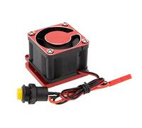 Kznifmk Disipador de del Motor del Ventilador de RefrigeracióN de Metal 8V - 12V para 1/8 Sledge RC Car Upgrades Parts Accessories,Rojo