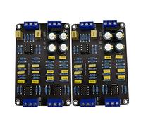 Kznifmk Divisor de Frecuencia de Altavoz de Audio de Graves Agudos con Filtro Cruzado Activo de 2 Piezas con Chip Previo NE5532 para Audio Modificado