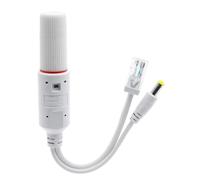 Kznifmk Divisor PoE de 48 V A 12 V A Prueba de Agua con Módulo de Suministro de Cable Adaptador de Video y Alimentación para Extensor de Cámara IP