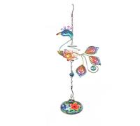 Kznifmk Encantadores Comederos para Pájaros con Campanillas de Viento para Colgar Al Aire Libre A Prueba de y Abejas, Nunca Gotean