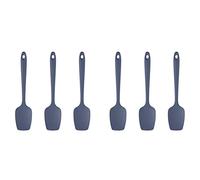 Kznifmk Espátula de Silicona de 6 Piezas Espátula de Goma Negra Resistente Una Altas Temperaturas Sin Espátula de Cocina para Cocinar Y Hornear