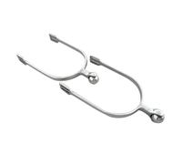 Kznifmk Espuelas de Acero Inoxidable con Bola de Rodillo para Hombres y Mujeres Jinete Espuelas de Bola de Rodillo Caballo Cuello Liso Espuela Suave y Agradable