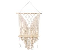 Kznifmk Estante de Pared de macramé decoración de la habitación para niños Hecha una Mano de hogar de Estilo Bohemio Estante de Pared Tapiz de