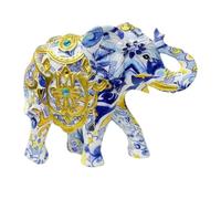 Kznifmk Estatua de Elefante Decorativa, Adorno de Resina Sofisticado, Figuras de Animales, Estatua de Elefante Coleccionable, Decoración para Escritorio