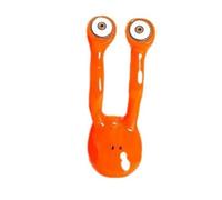 Kznifmk Estatuas Creativas de Caracol, Accesorios para Estatuas de JardíN de Hadas con Ojo de EspíA, DecoracióN Divertida para JardíN, Arte de Patio, Amarillo A