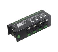 Kznifmk Extensor de Cable de Red de Audio/de 4 Canales y 3 Extensor de Señal de Red DMX512 Adaptador Ethernet XLR A RJ45 XLR-Hembra