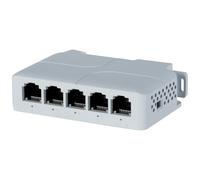 Kznifmk Extensor PoE de 5 Puertos de 10/100 Mbps, 1 Entrada y 4 Salidas, Repetidor de Conmutador de Red Compatible con para IEEE802.3af/At/BT para Conmutador PoE, NVR, IPC, 1 Unidad