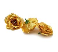 Kznifmk Flores Artificiales Cabezas de Flores de Rosas de Seda, 200 Piezas para Decoración de álbum de Ropa de Sombrero, Decoración de Boda ()