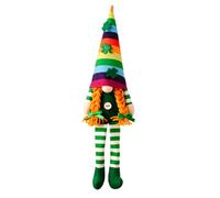 Kznifmk Gnomos del Día de San Patricio Decoraciones de Felpa Gnomo del Día de San Patricio Accesorios de Decoración de Mesa para el Hogar Mujer