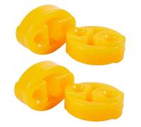 Kznifmk Goma 2 Agujeros Race Car Silenciador Silenciador de Escape Buje 4 Piezas