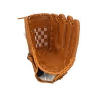 Kznifmk Guantes de Béisbol para Práctica de Entrenamiento de Mano Izquierda para Deportes Al Aire Libre, Guantes de Bolsillo para Jugadores de Mano de Lanzador, 12,5 Pulgadas, Color Marrón