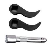 Kznifmk Herramienta Cabeza Adaptadora Palanca 3 Piezas, Cabeza Adaptadora Llave de Palanca Que Se Adapta A Trinquetes con Accionamiento 1/2 Pulgada, Herramienta Extracción de Medio Eje B