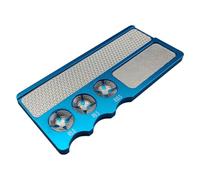 Kznifmk Herramienta de Punta Profesional para Moldear el Radio de la Punta de la Piscina y Raspador Plano, Accesorios para la Punta del Taco de Billar de Carambola y Desgaste, Azul