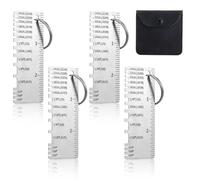 Kznifmk Herramientas Soldadura para Calibradores Tejas, Calibre Espesor Alambre/Metal, Calibre Espesor Metal Acero Inoxidable, Herramienta Inspección Tamaño