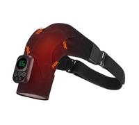 Kznifmk Hombrera Calefactable Inalámbrica EMS, Almohadilla Térmica para Hombros con Masajeador de Hombros