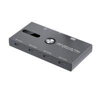 Kznifmk Hub USB C de 10 Gbps, Divisor USB C de 6 Puertos, Concentrador USB C una USB C para PC, Computadora PortáTil, HUB Hub 3.2 Gen2 Divisor USB C de 4 Puertos