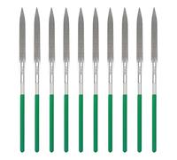 Kznifmk Juego de 10 Limas de Diamante, Juego de Limas de Aguja de Precisión, Limas Recubiertas de Diamante para Metal, Cerámica, Piedra, Joyería B