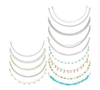 Kznifmk Juego de 14 para Gorras de Camionero: Colgantes de Metal, Turquesa, Perla y Flores Desmontables para Hacer Tú Mismo para Gorras y Accesorios